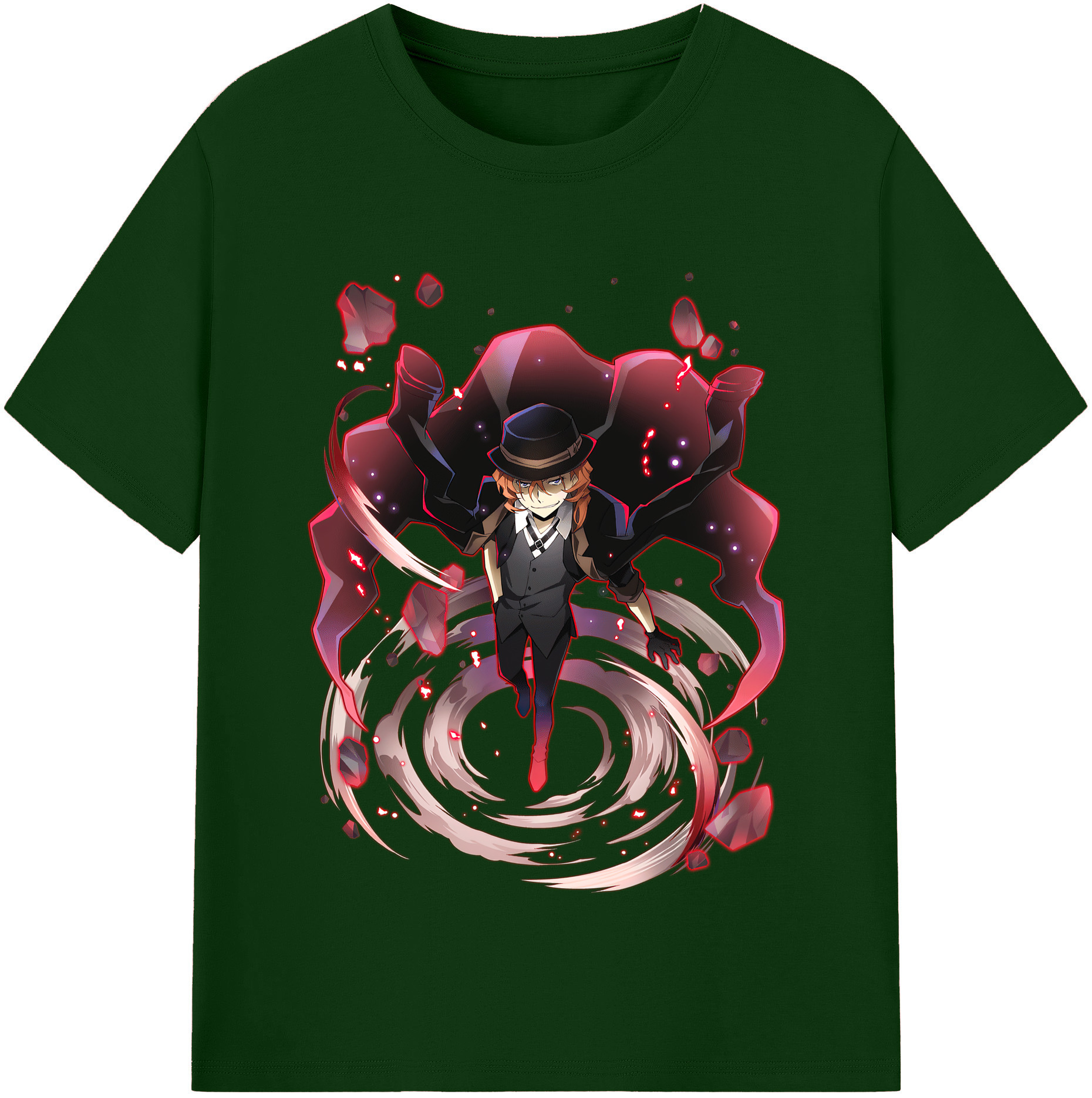 （画像用） 文豪ストレイドッグス Bungo Stray Dogs 綿100％半袖Tシャツ（フロントプリント）